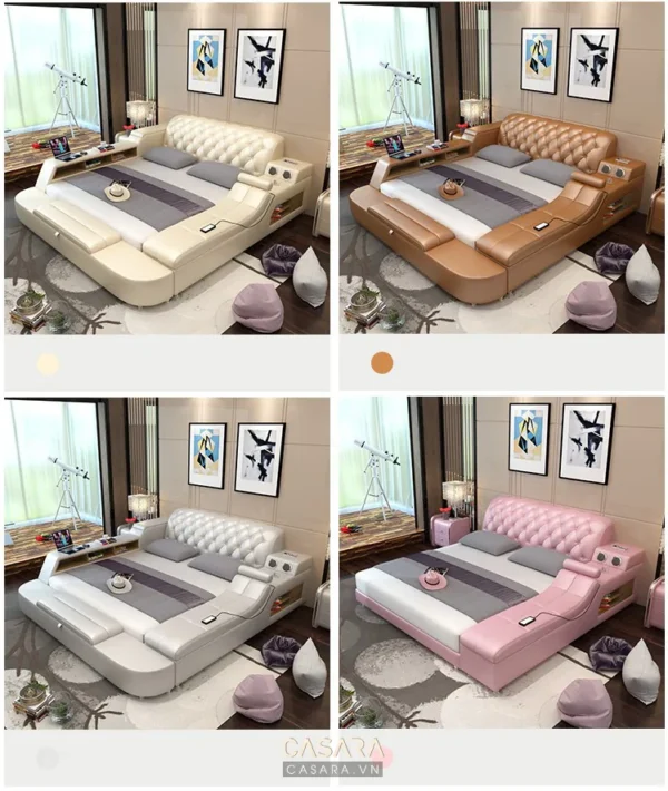 Bộ sưu tập giường ngủ hiện đại, sang trọng với đa dạng màu sắc.