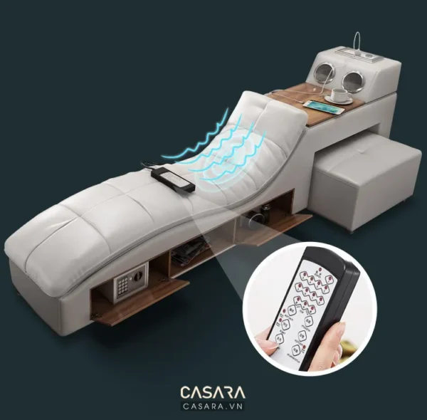 Giường massage toàn thân cao cấp, tích hợp nhiều tiện nghi hiện đại.
