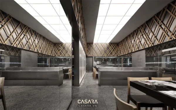 Nội thất nhà bếp hiện đại với thiết kế sáng tạo, sang trọng.