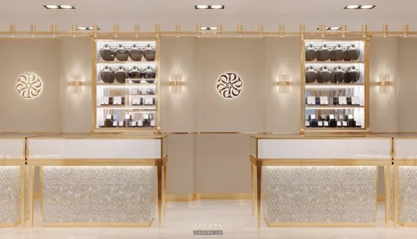 Khu trưng bày sản phẩm trang trí nội thất cao cấp, sang trọng.