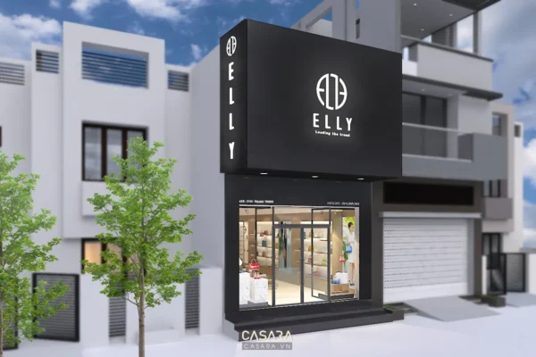 Mặt tiền showroom ELLY hiện đại nổi bật