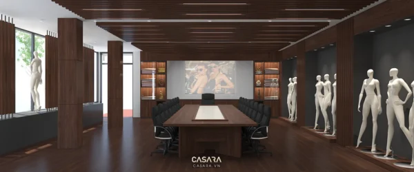 Phòng họp cao cấp với nội thất hiện đại, sang trọng và tinh tế.