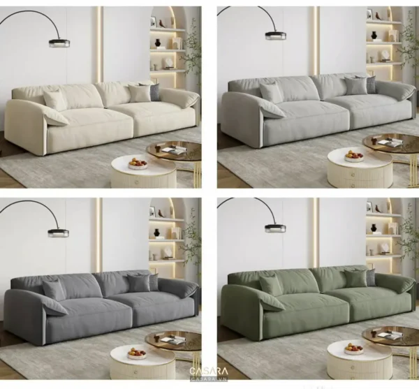 Ba kiểu dáng sofa hiện đại, màu sắc dịu mắt.