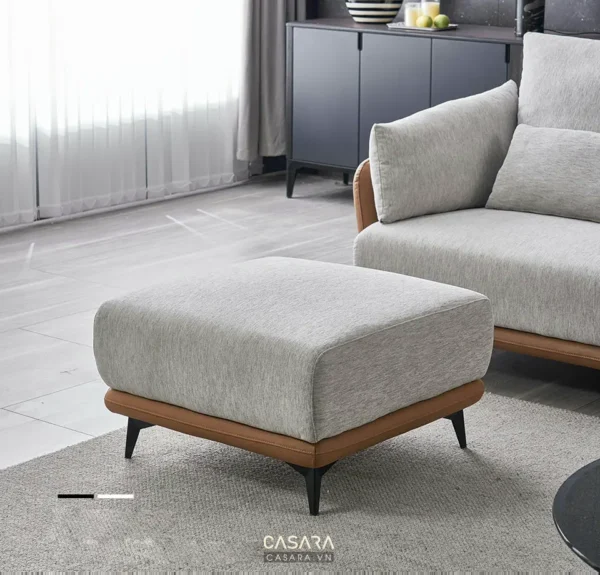 Ghế sofa và ghế đôn hiện đại, kiểu dáng tối giản, sang trọng.