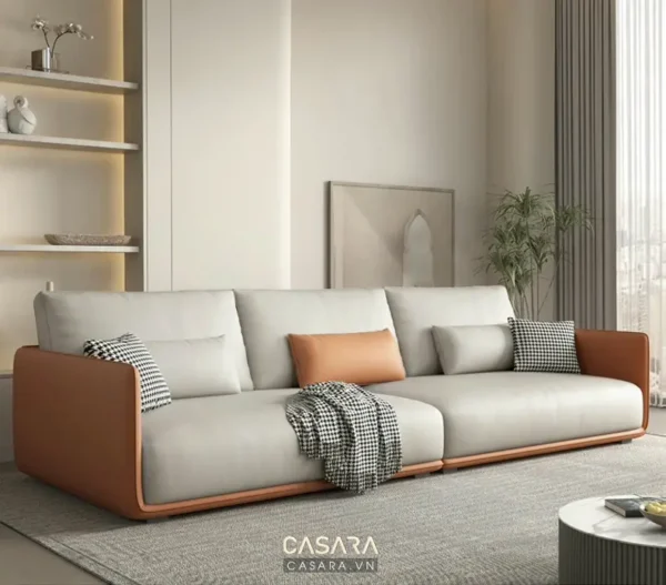 Bàn sofa hiện đại trong phòng khách.