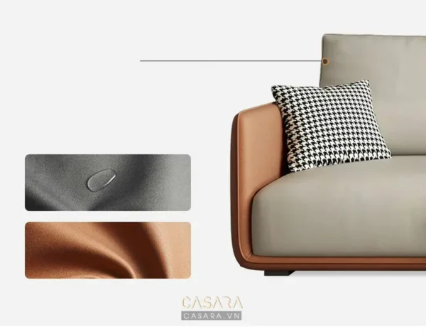 Ghế sofa hiện đại với nhiều chất liệu khác nhau.