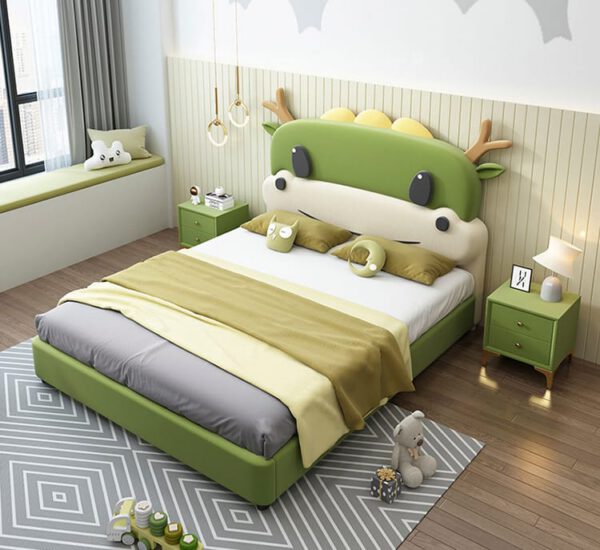 Phòng ngủ trẻ em thiết kế hình thú đáng yêu, tươi sáng.