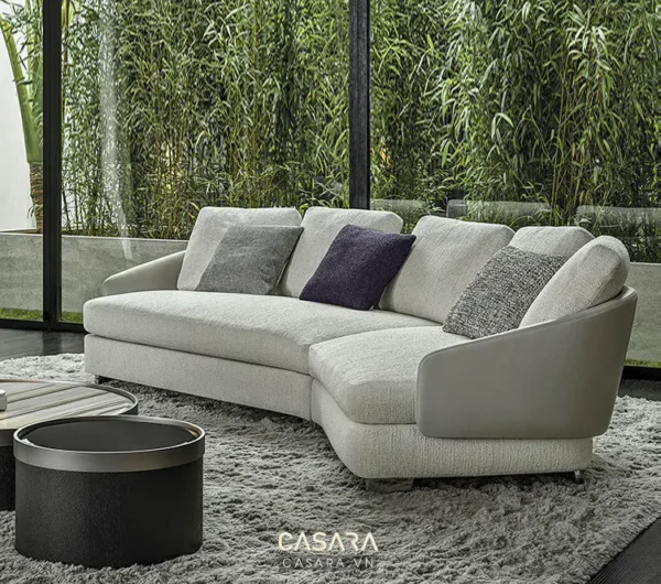 Bàn ghế sofa hiện đại trong phòng khách.