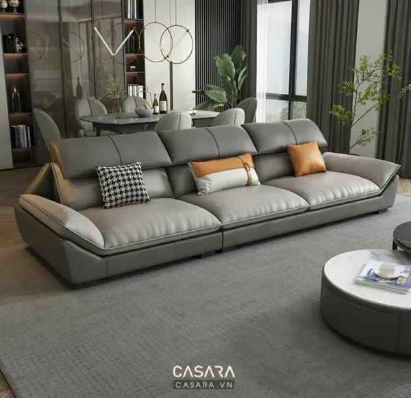 Bàn ghế sofa hiện đại trong phòng khách sang trọng.