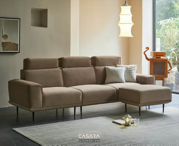 Bàn ghế sofa hiện đại trong phòng khách.