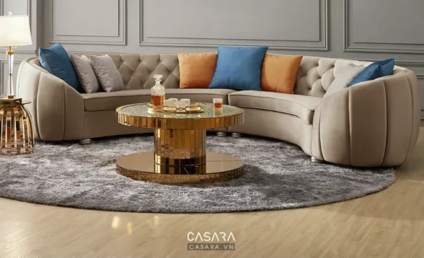 Bàn trà hiện đại với kiểu dáng sang trọng.