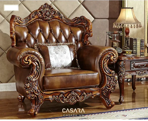 Ghế sofa cổ điển, kiểu dáng sang trọng.
