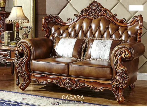 Ghế sofa cổ điển, kiểu dáng sang trọng.