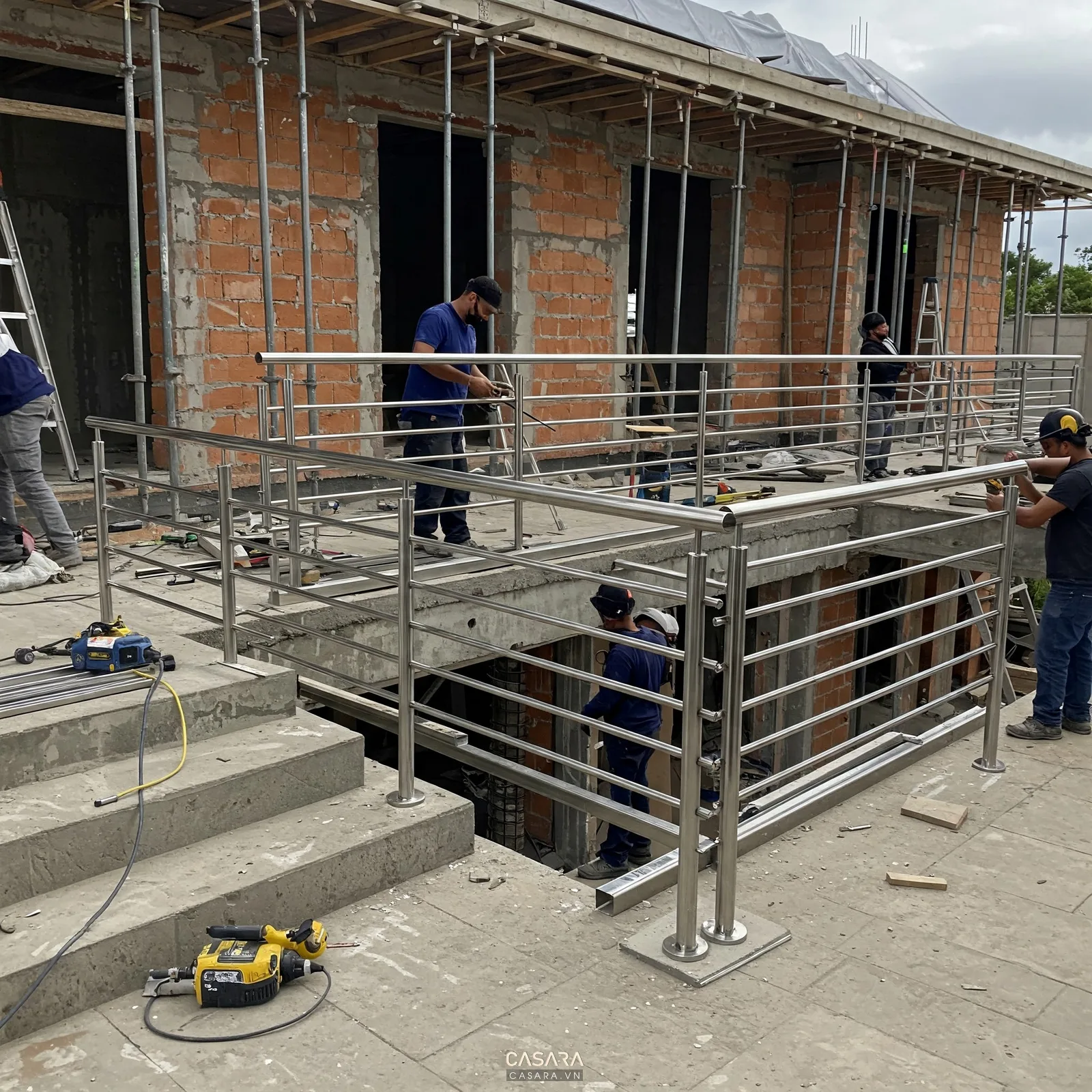 Cấu tạo vách ngăn di động cần được tính kỹ ở ray treo, khung, tấm vách và cơ cấu khóa để vận hành ổn định.