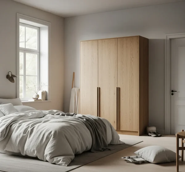 Phòng ngủ tối giản gọn hợp cách triển khai nội thất wabi sabi