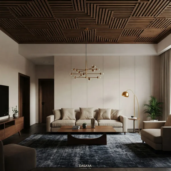 Phòng khách hiện đại, ấm cúng.