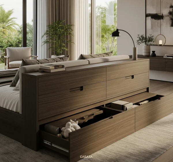 Bàn sofa tích hợp ngăn kéo