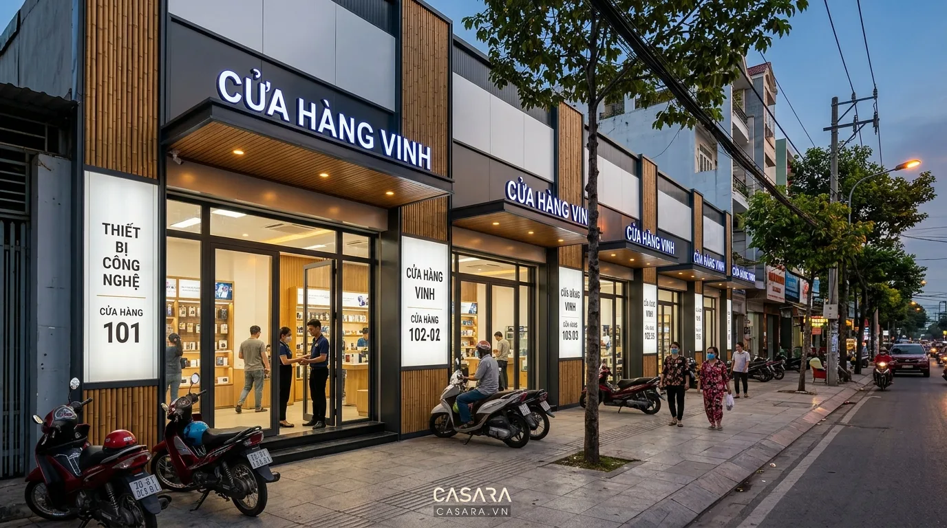 Hệ thống showroom franchise được thi công đồng bộ theo tiêu chuẩn nhận diện