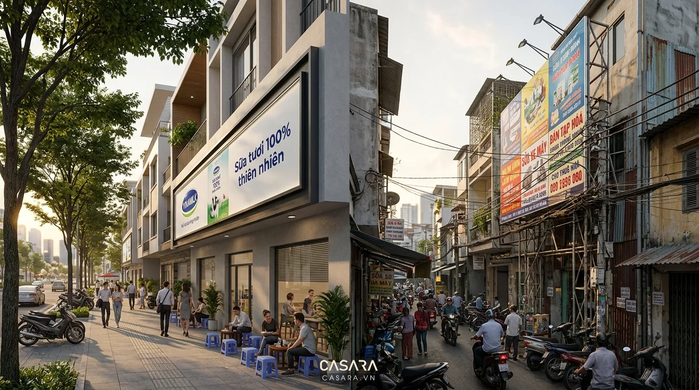 Hình ảnh minh họa cánh pano trong không gian phù hợp và không phù hợp