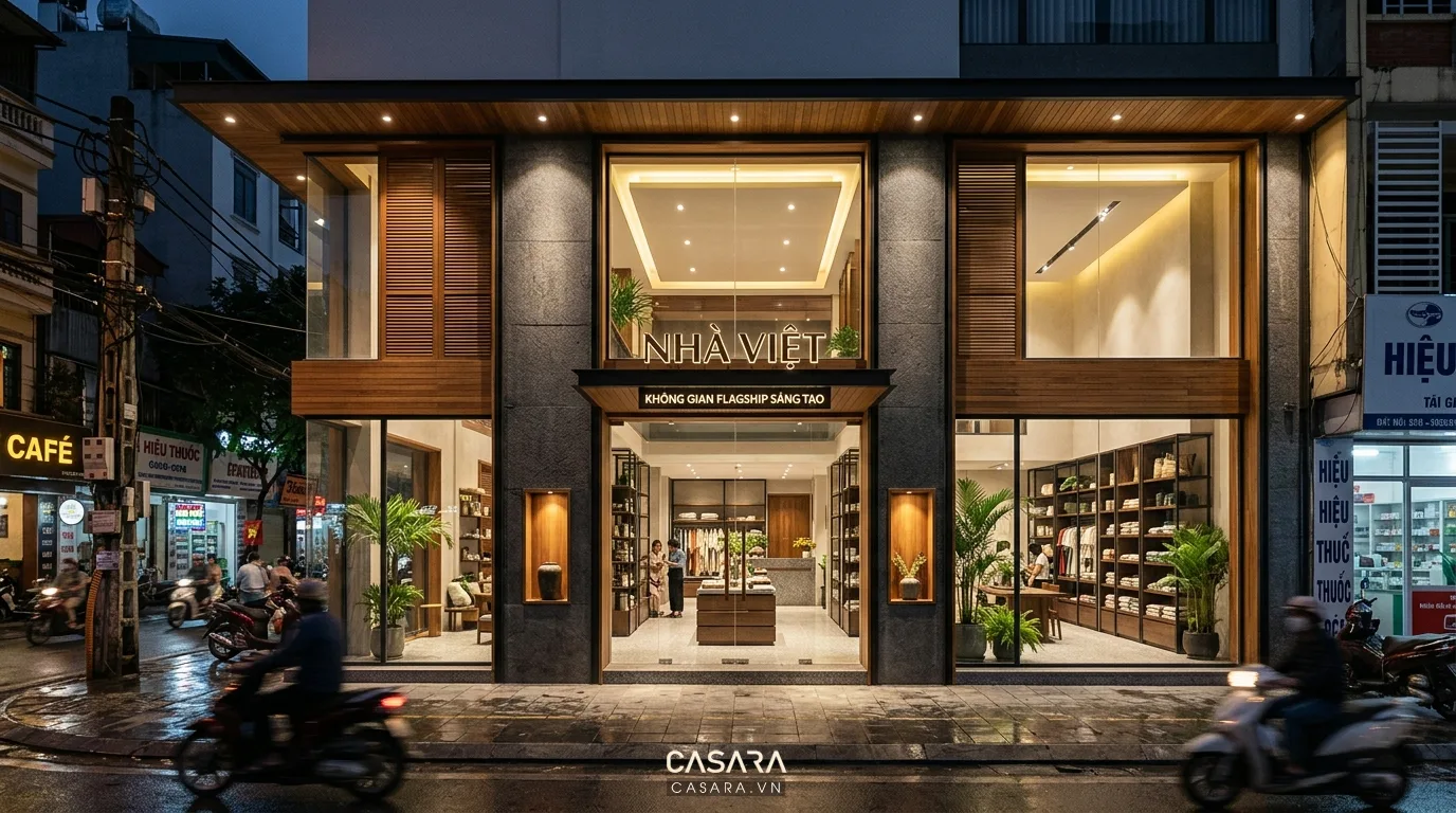 ứng dụng gu thẩm mỹ cho showroom chuỗi