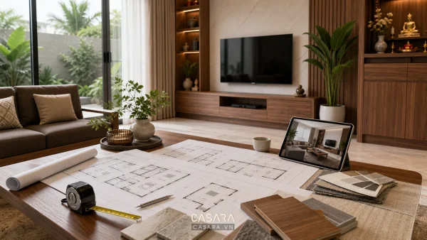Bản vẽ nội thất trong quy trình thiết kế nội thất