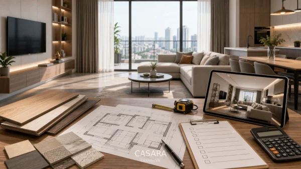 Báo giá thi công nội thất chung cư và dự toán trọn gói cho chủ đề nhà thầu nội thất Dự toán rõ giúp gia chủ so sánh báo giá nhà thầu nội thất minh bạch hơn. nhà thầu nội thất nhà mặt tiền phòng khách bếp phòng ngủ công năng ánh sáng vật liệu bố trí Casara https://casara.vn/