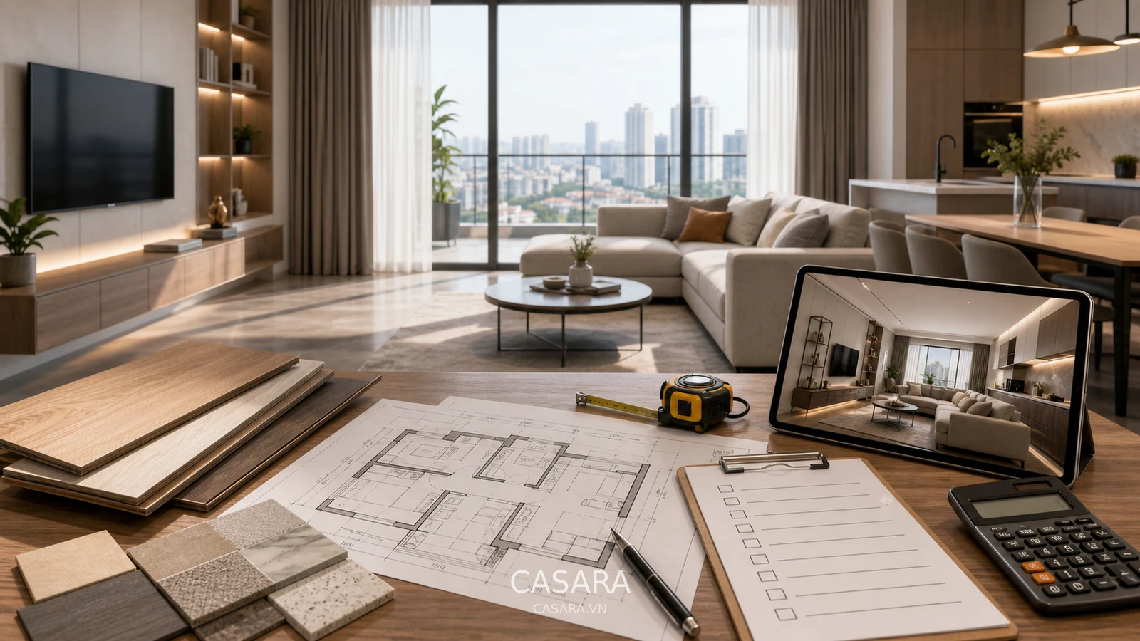Báo giá thi công nội thất chung cư và dự toán trọn gói cho chủ đề nhà thầu nội thất Dự toán rõ giúp gia chủ so sánh báo giá nhà thầu nội thất minh bạch hơn. nhà thầu nội thất nhà mặt tiền phòng khách bếp phòng ngủ công năng ánh sáng vật liệu bố trí Casara https://casara.vn/