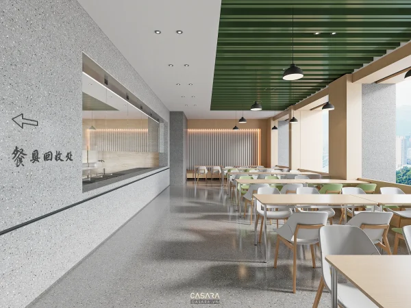 Ảnh phòng pantry phong cách cao cấp góc rộng với quầy bếp phụ, bàn ghế cafe và tủ lưu trữ trong thư viện Casara.