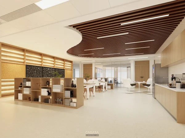 Ảnh phòng pantry phong cách hiện đại tân cổ điển với quầy bếp phụ, bàn ghế cafe và tủ lưu trữ trong thư viện Casara.