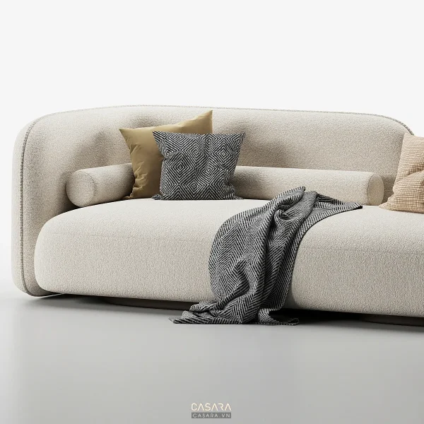 Ảnh thiết kế ghế sofa phong cách kính cường lực với dáng sofa, màu sắc, chất liệu và bối cảnh phòng khách trong thư viện Casara.