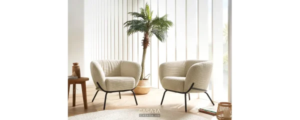 Ảnh thiết kế ghế sofa phong cách tân cổ điển xanh trầm với dáng sofa, màu sắc, chất liệu và bối cảnh phòng khách trong thư viện Casara.