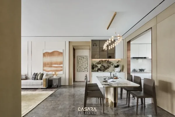 Ảnh tủ giầy phong cách Bắc Âu với hệ lưu trữ lối vào, ghế ngồi và liên kết phòng khách trong thư viện Casara.