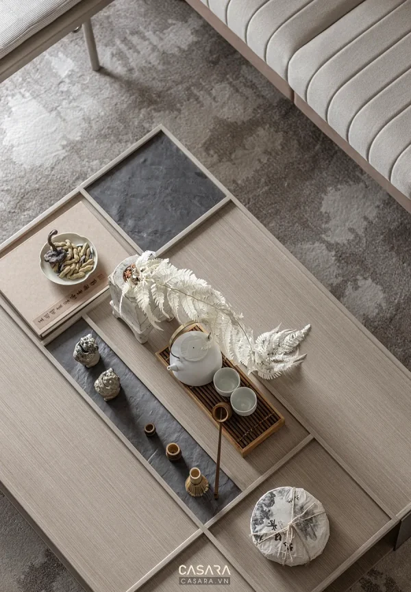 Ảnh tủ giầy phong cách gỗ óc chó với hệ lưu trữ lối vào, ghế ngồi và liên kết phòng khách trong thư viện Casara.