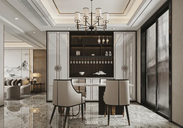 Ảnh tủ giầy phong cách tân cổ điển đường nét mềm mại với hệ lưu trữ lối vào, ghế ngồi và liên kết phòng khách trong thư viện Casara.