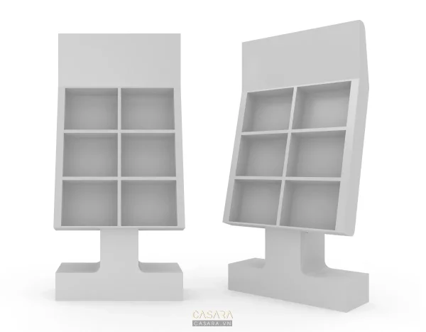 Ảnh tủ kệ trang trí phong cách hiện đại tông đen với kệ sách, console hoặc hệ lưu trữ trang trí trong thư viện Casara.