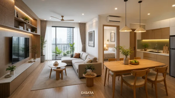 Nội thất chung cư 70m2 hiện đại cho chủ đề nội thất chung cư 2 phòng ngủ Căn hộ 70m2 hiện đại phù hợp mở đầu chủ đề nội thất chung cư 2 phòng ngủ. nội thất chung cư 2 phòng ngủ phòng ngủ giường tủ áo tab đầu giường công năng ánh sáng vật liệu bố trí Casara https://casara.vn/