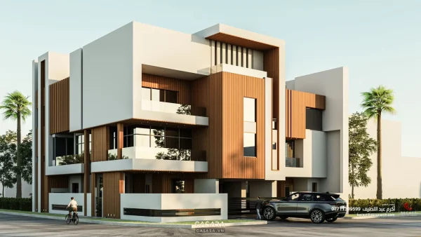 Ảnh nhà vườn phong cách Á Đông với sân cảnh quan và mái dốc do Casara tuyển chọn cho thư viện thiết kế nội thất.