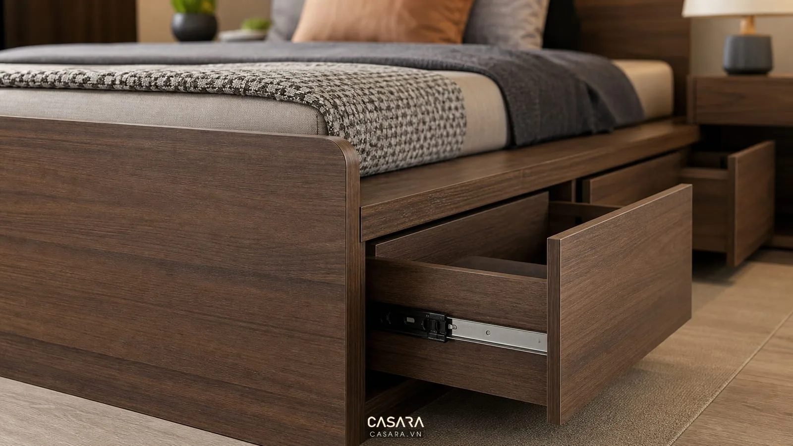 vật liệu và ray trượt của giường thông minh được hoàn thiện kỹ