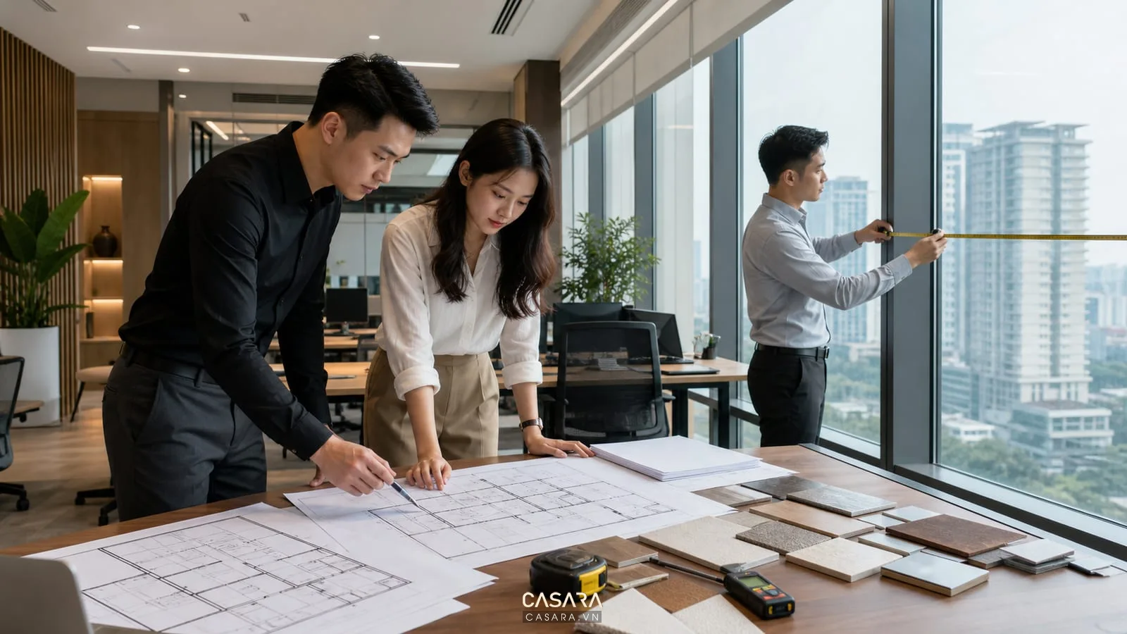 Khảo sát mặt bằng văn phòng Hà Nội trước khi thiết kế nội thất