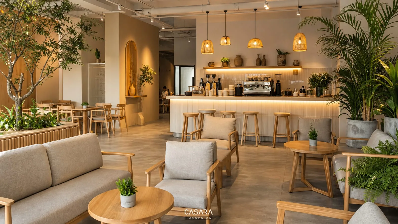 Thiết kế nội thất quán cà phê tại quận 9