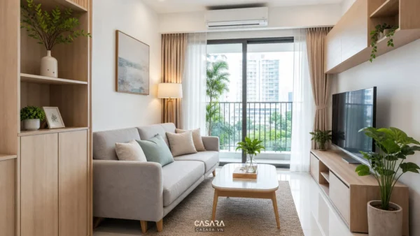 nội thất chung cư giá rẻ cho phòng khách căn hộ hiện đại