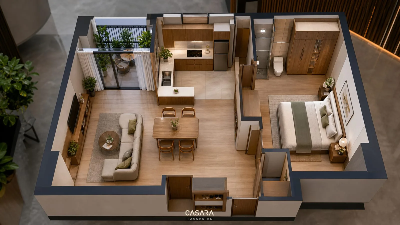 mặt bằng công năng cho thiết kế chung cư Việt Đức Complex