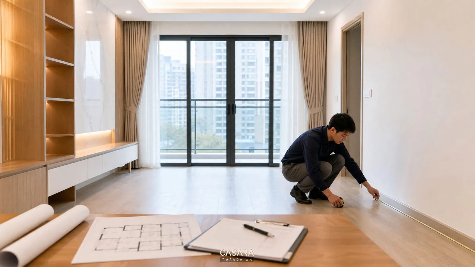 đo đạc hiện trạng căn hộ chung cư trước khi thiết kế nội thất